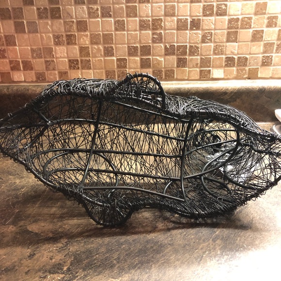 Threshold Black Wire Rabbit Statue Topiary Base Garden Easter Bunny Decor New - Picture 6 of 8